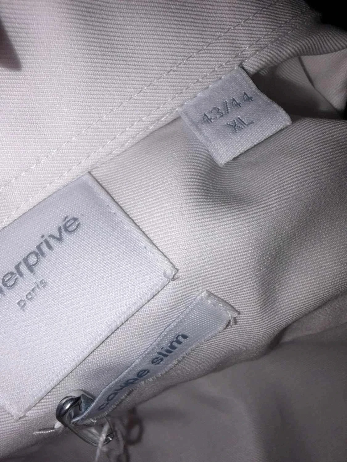 Camisa blanca taller privado usada una vez talla xl – photo 6
